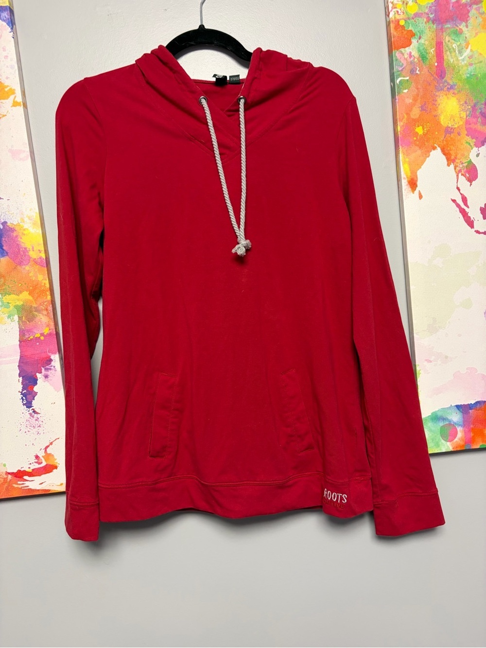Roots Red Women's Sweater lightweight
